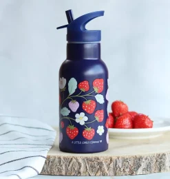 A Little Lovely Company Strawberries | Drink Bottles-Stainless steel drink bottle: Strawberries
