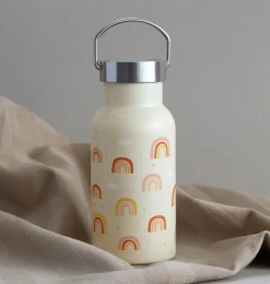 A Little Lovely Company Rainbows | Drink Bottles-Stainless steel drink bottle: Rainbows