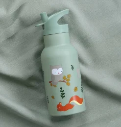 A Little Lovely Company Forest Friends | Drink Bottles-Stainless steel drink bottle: Forest friends