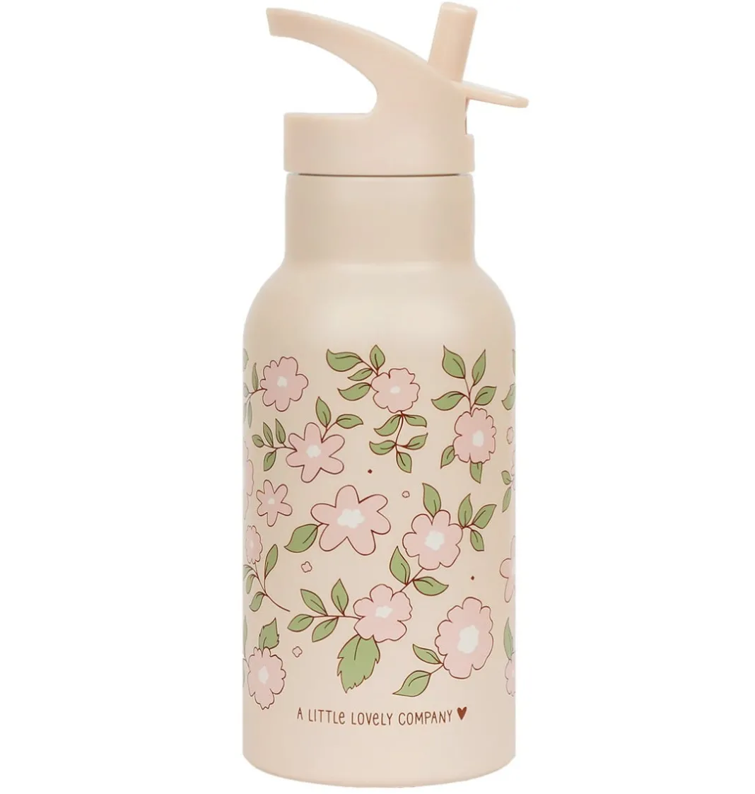 A Little Lovely Company Blossoms | Drink Bottles-Stainless steel drink bottle: Blossoms Pink