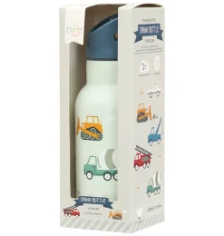A Little Lovely Company Vehicles | Drink Bottles-Stainless steel drink bottle: Vehicles
