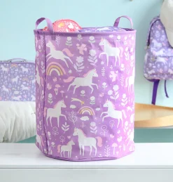 A Little Lovely Company Unicorn | Unicorn Dreams-Storage basket: Unicorn Dreams