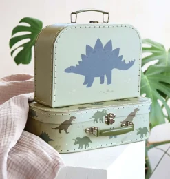 A Little Lovely Company Dinosaurs | Suitcase Sets-Suitcase set: Dinosaurs