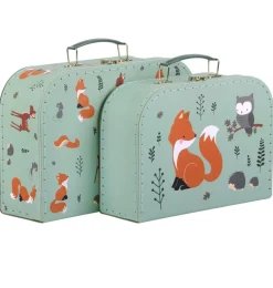 A Little Lovely Company Forest Friends | Suitcase Sets-Suitcase set: Forest Friends