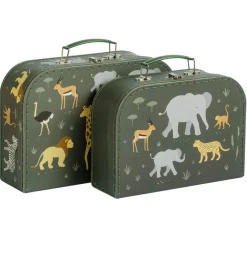 A Little Lovely Company Savanna | Suitcase Sets-Suitcase set: Savanna