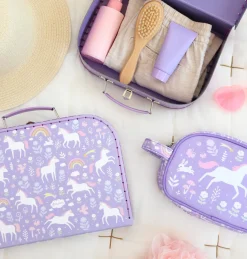 A Little Lovely Company Unicorn | Unicorn Dreams-Suitcase set: Unicorn Dreams