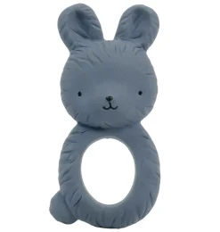 A Little Lovely Company Bunny | Forest Friends-Teething ring: Bunny - charcoal blue