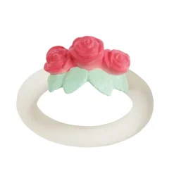 A Little Lovely Company Teethers-Teething ring: Rose bud