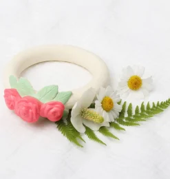 A Little Lovely Company Teethers-Teething ring: Rose bud