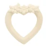 A Little Lovely Company Teethers-Teething ring: Sweet heart - cream