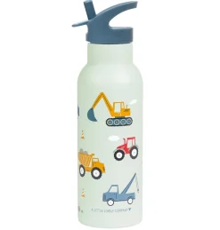 A Little Lovely Company Vehicles | Drink Bottles-XL stainless steel drink bottle: Vehicles