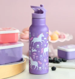 A Little Lovely Company Unicorn | Unicorn Dreams-XL stainless steel drink bottle: Unicorn Dreams