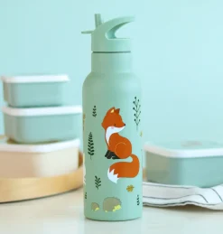 A Little Lovely Company Forest Friends | Drink Bottles-XL stainless steel drink bottle: Forest friends