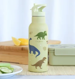 A Little Lovely Company Dinosaurs | Drink Bottles-XL stainless steel drink bottle: Dinosaurs