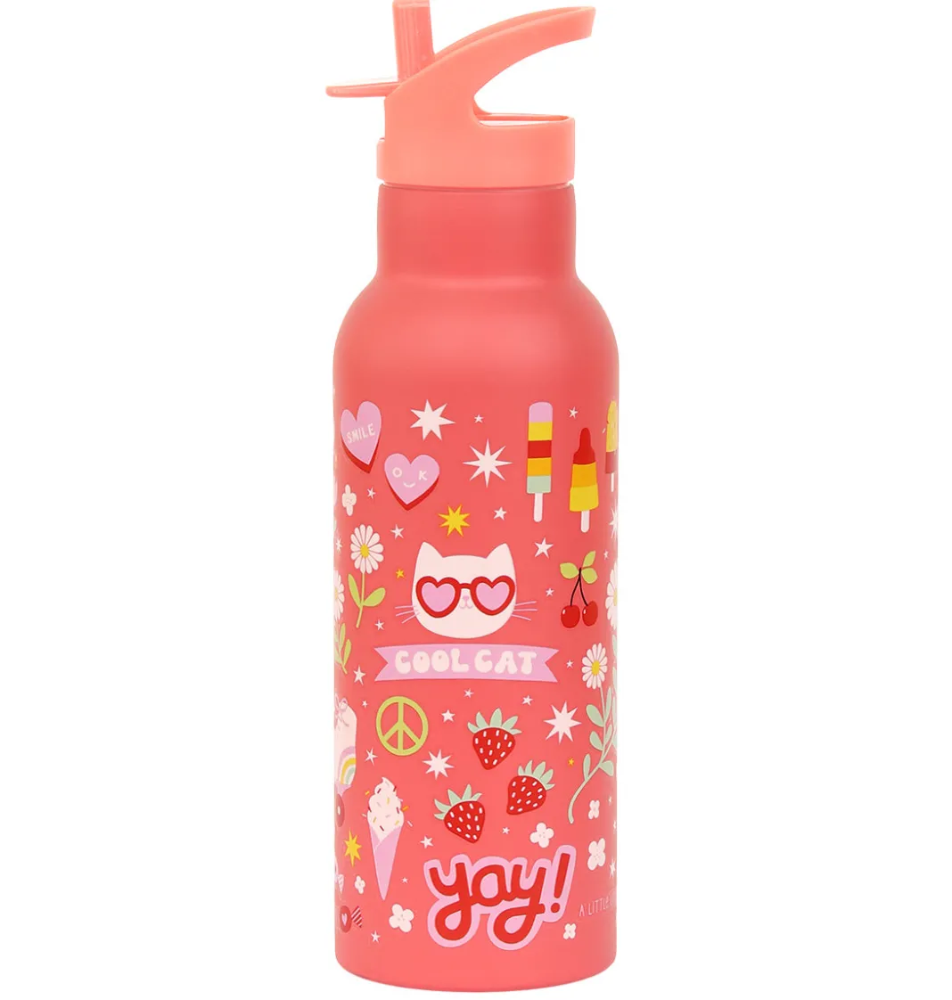 A Little Lovely Company Fun | Drink Bottles-XL stainless steel drink bottle: Fun