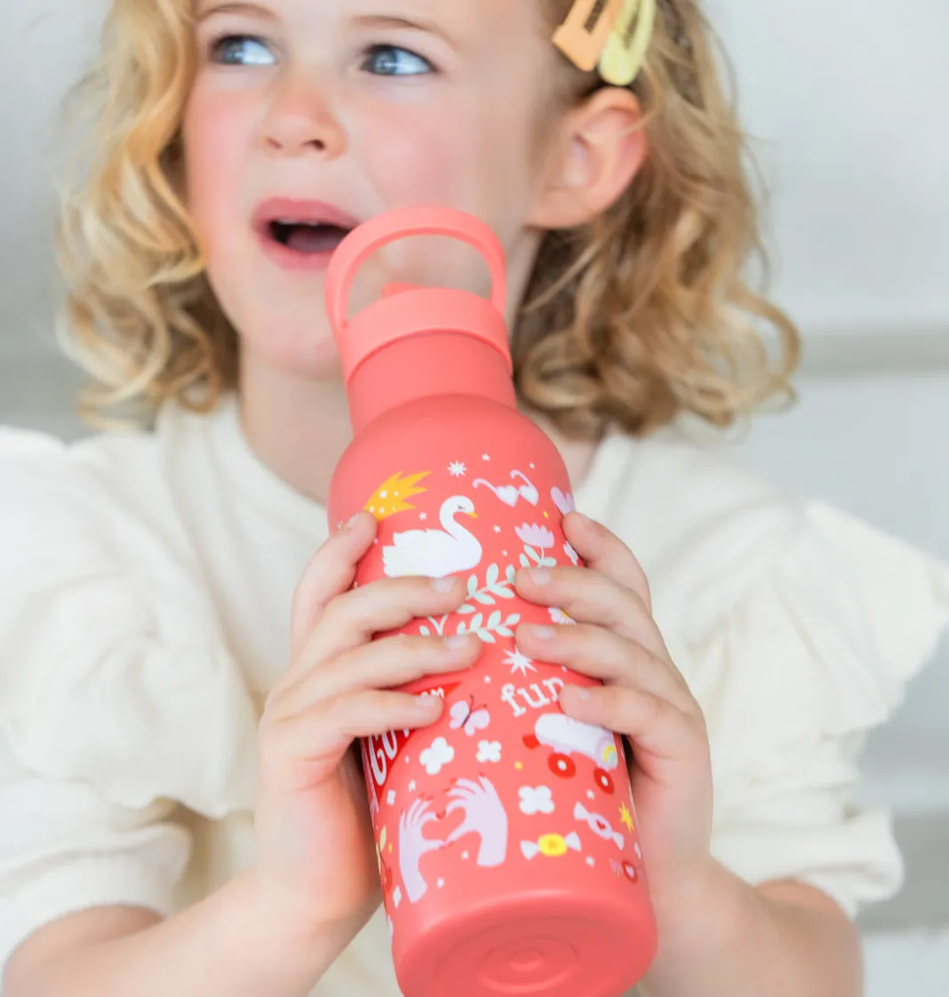 A Little Lovely Company Fun | Drink Bottles-XL stainless steel drink bottle: Fun