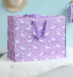 A Little Lovely Company Unicorn | Unicorn Dreams-XL Storage bag: Unicorn Dreams